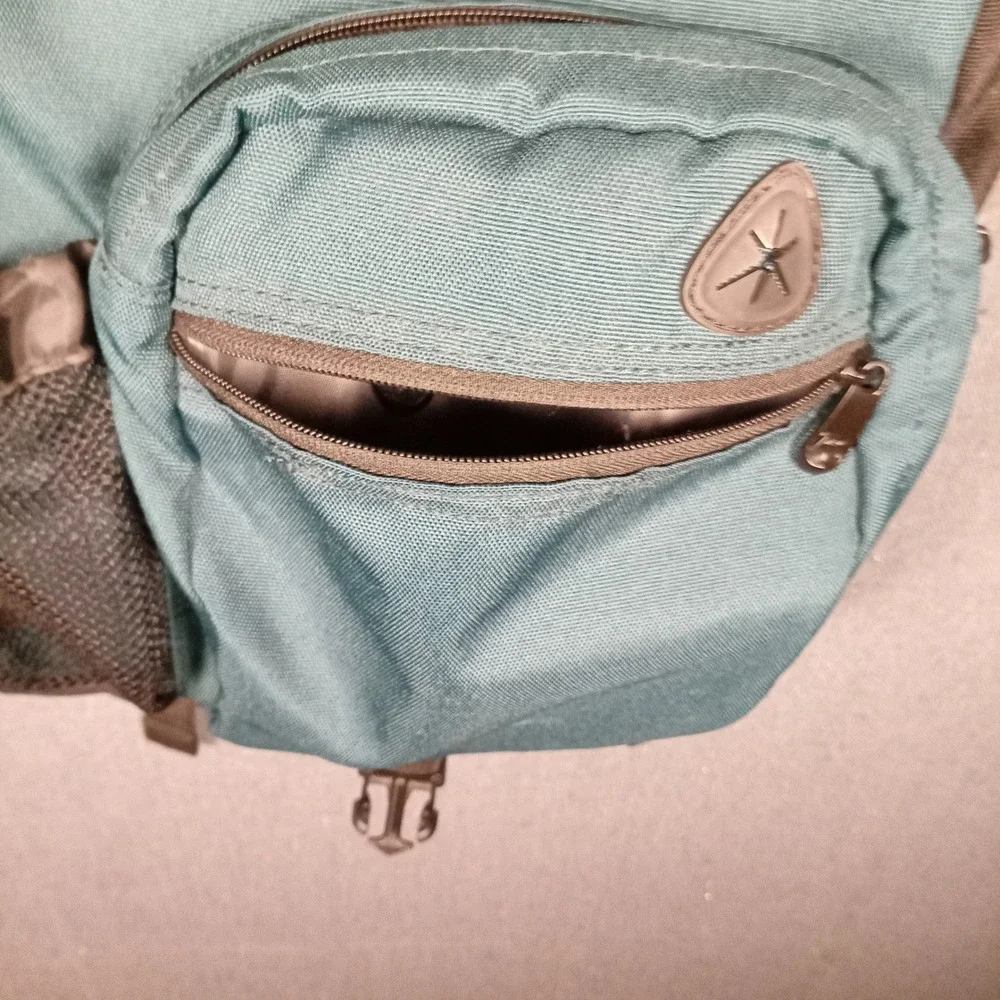 Rick Steves Civita Day Pack Teal Charcoal Travel Backpack Tablet Sleeve Light